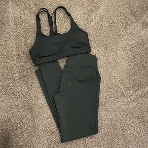 Alo set olive green size small